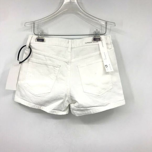 Current/Elliott The Boyfriend Shorts 24 White NWT - Picture 7 of 12